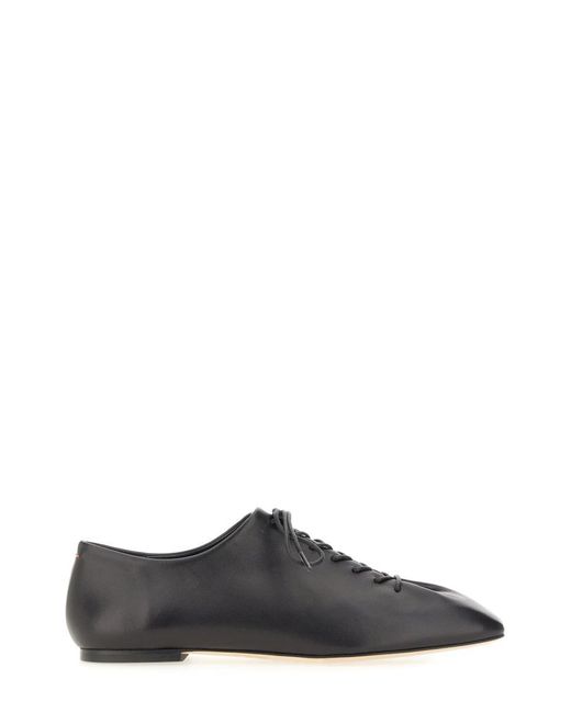 Aeyde Black Lace-Up Shoe "Isla"