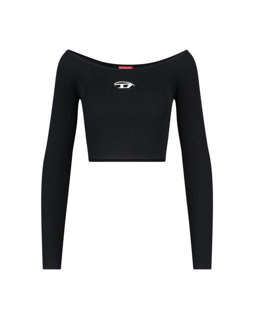 DIESEL Black Long Sleeve Tops