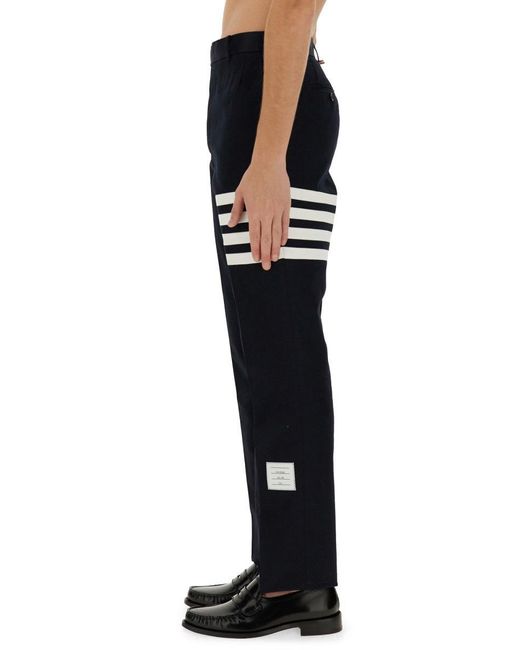 Thom Browne Black Unconstructed Chino Trousers for men