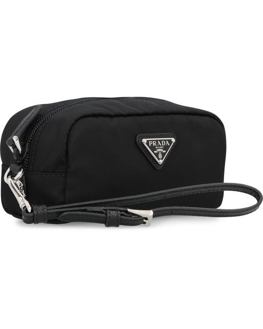 Prada Black Re-Nylon Wash Bag