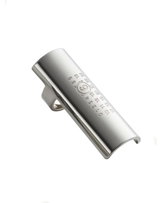 MM6 by Maison Margiela Gray "numeric" Ring