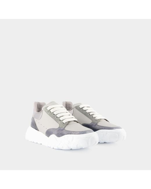 Alexander McQueen White Court Trainers for men