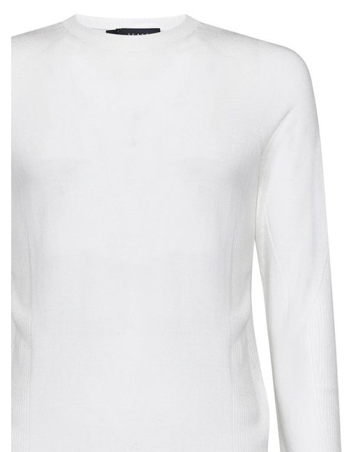 Sease White Whole Round Summer Sweater for men