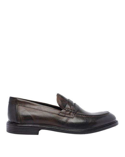 Pawelk's Black Flat Shoes for men