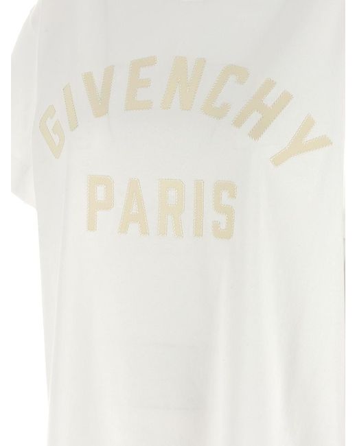 Givenchy White Paris' T-Shirt