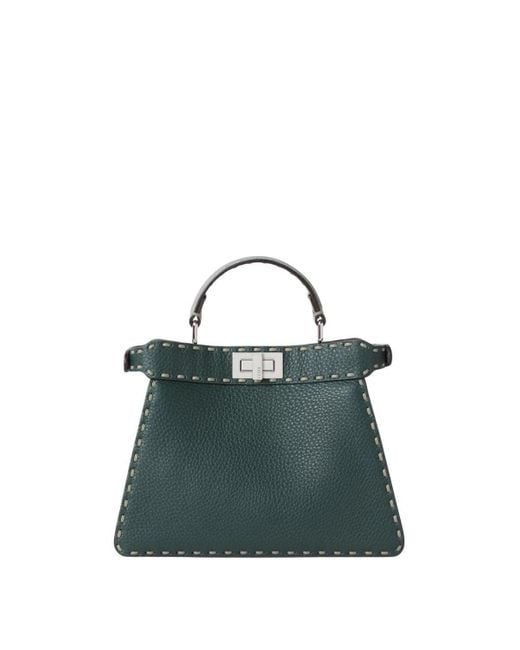Fendi Green "Peekaboo Iseeu" Crossbody Bag