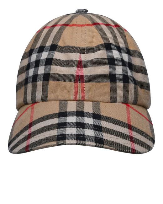 Burberry Natural Beige Cotton Hat