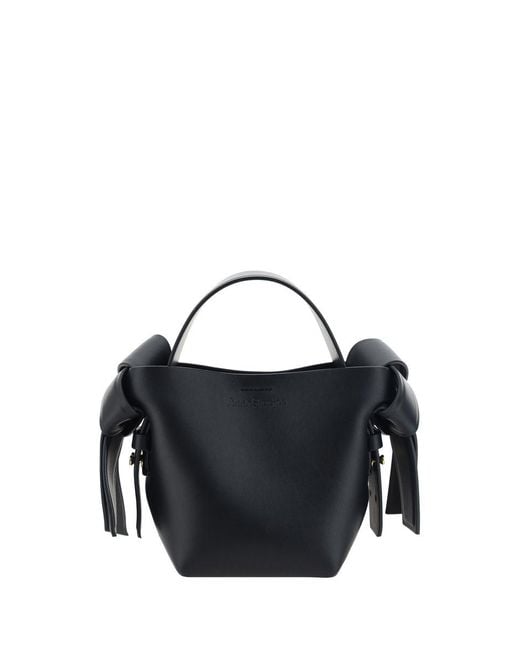 Acne Black Musubi Micro Leather Handbag
