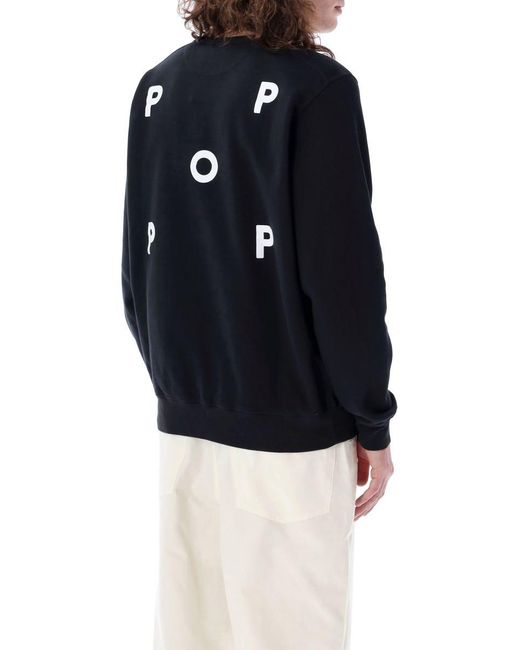 Pop Trading Co. Blue Logo Sweatshirt for men