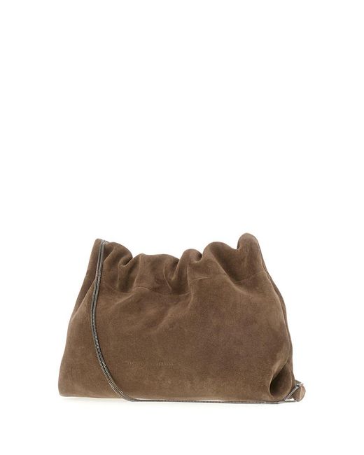 Brunello Cucinelli Brown Shoulder Bags