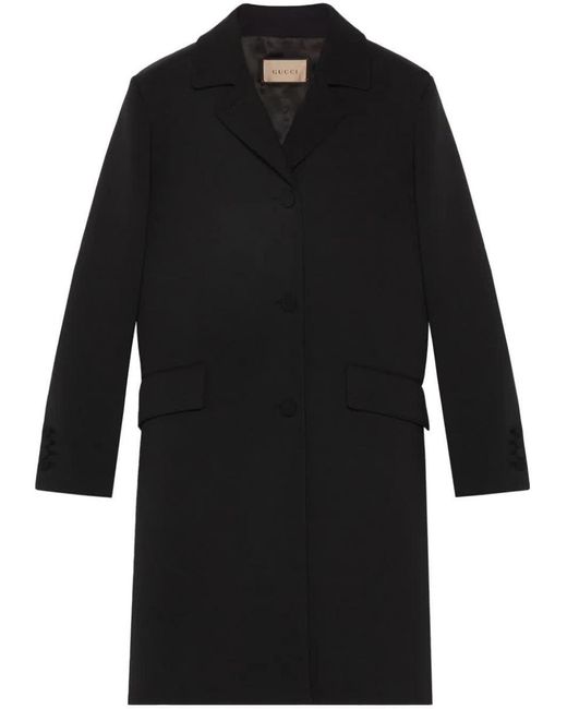 Gucci Black Coat Clothing
