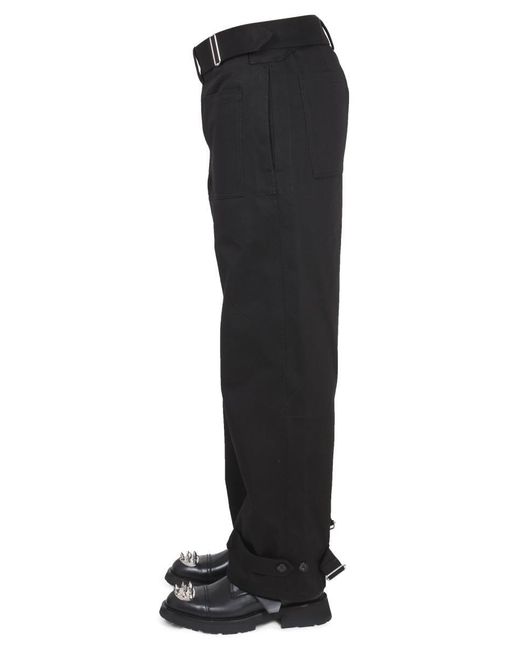 Alexander McQueen Black Cargo Pants for men
