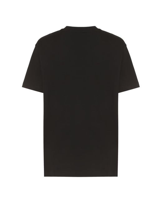 Burberry Black Cotton Crew-neck T-shirt