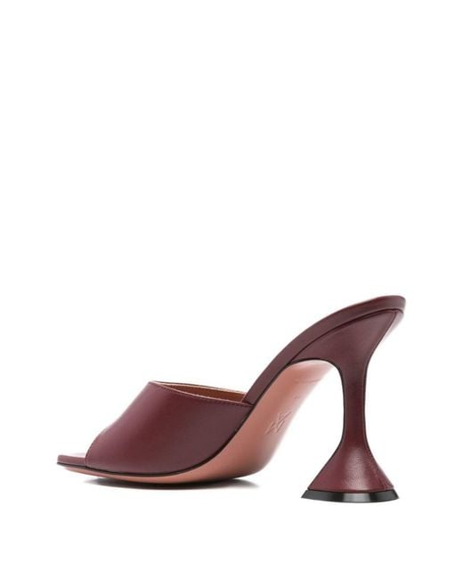 AMINA MUADDI Brown Lupita Leather Mules