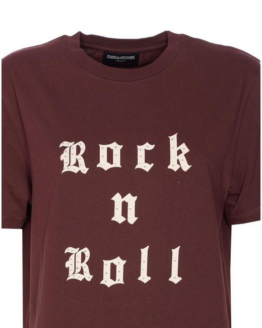Zadig & Voltaire Purple T-Shirts And Polos