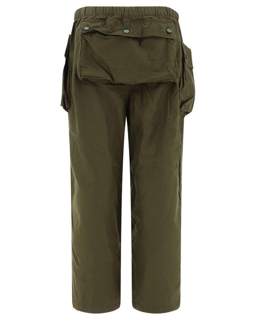 Brain Dead Green "Military Cloth P44" Cargo Trousers for men