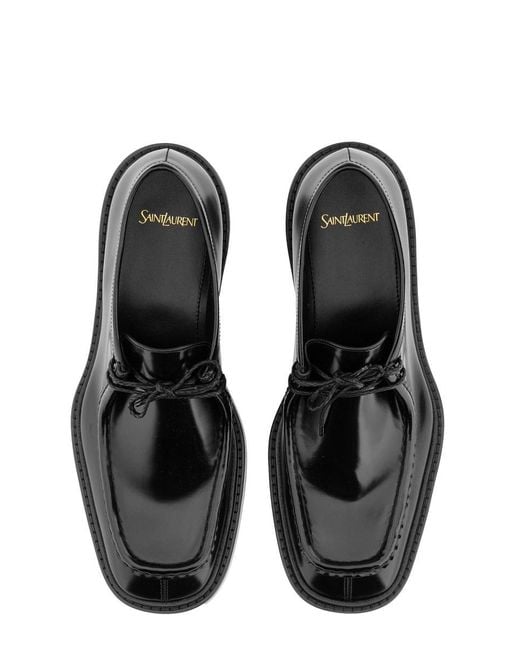 Saint Laurent Black "Harvey" Derby Loafer for men