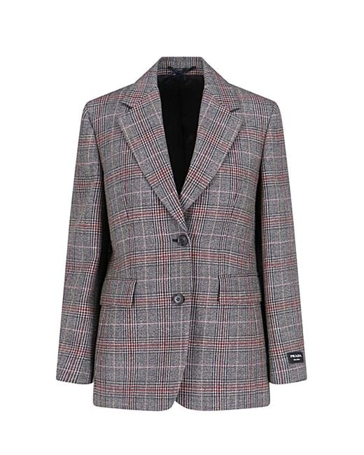Prada Gray Coatsjackets
