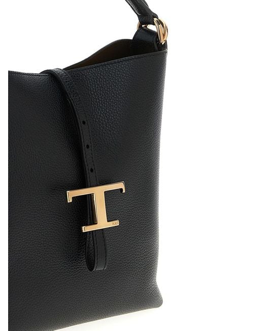 Tod's Black 'T Timeless' Mini Bucket Bag