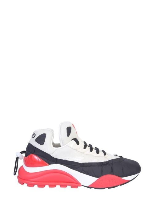 FWRD White Nylon And Mesh Sneakers