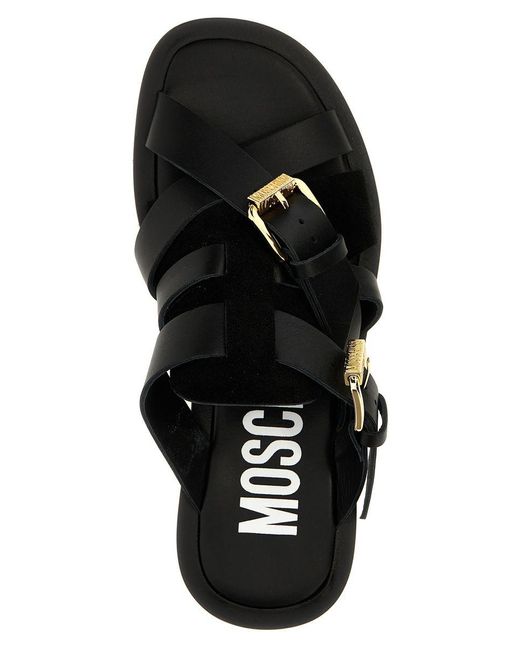 Moschino Black Sandals for men