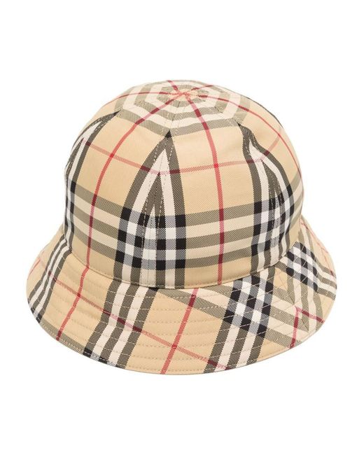 Burberry Natural Stitched Profile Unlined Hats