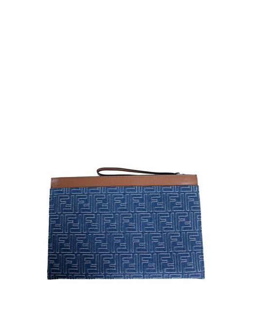 Fendi Blue Clutches & Pouches for men