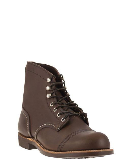 Red Wing Brown Wing Shoes Iron Ranger Amber for men