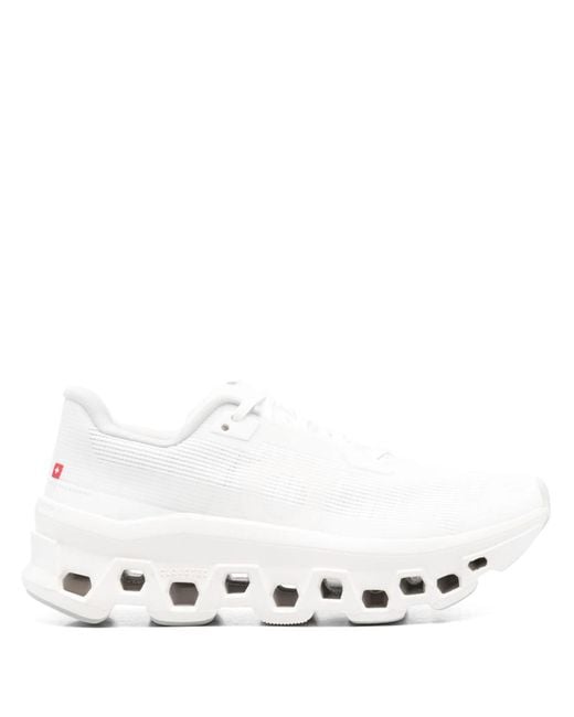On Shoes White Cloudmonster Void Sneakers