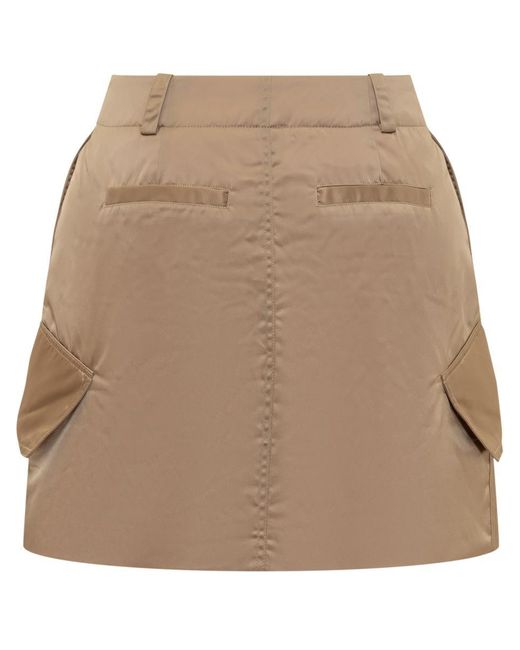 J.W. Anderson Natural Mini Cargo Skirt With Padded Design