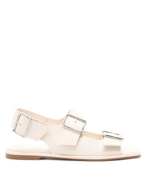 Aeyde White Tekla Calf Leather Shoes
