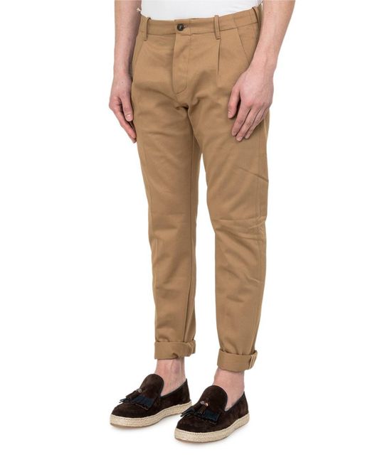 Fortela Natural Pants With New Darts And Archival Buttons for men
