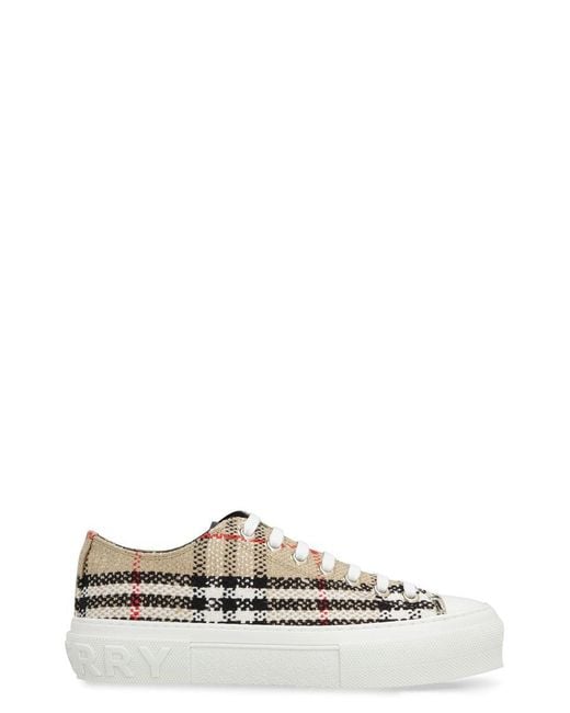 Burberry Black Fabric Low-Top Sneakers