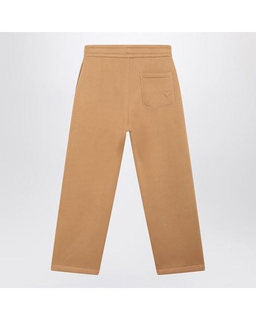 AMI Natural Camel De Coeur Joggers for men