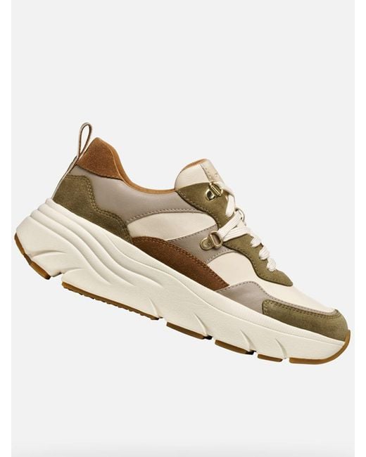 Geox Natural Diamanta Platform Sneakers