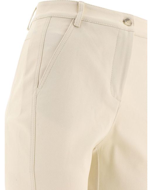 Pinko Natural Flared Tricotine Trousers