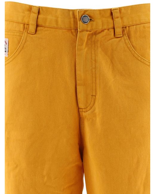 Bode Yellow "Twill Knolly Brook" Trousers for men