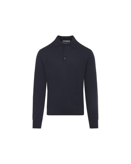 Canali Blue Polo for men