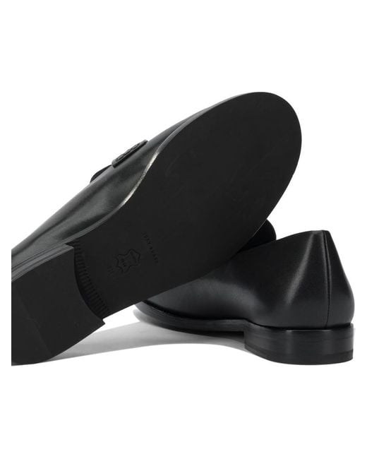 Tory Burch Black Bovine Leather Loafers