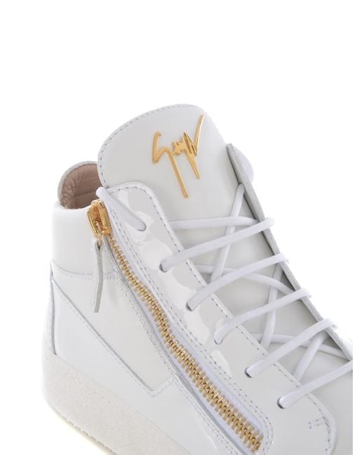 Giuseppe Zanotti White Sneakers Hi-Top "Kriss" for men