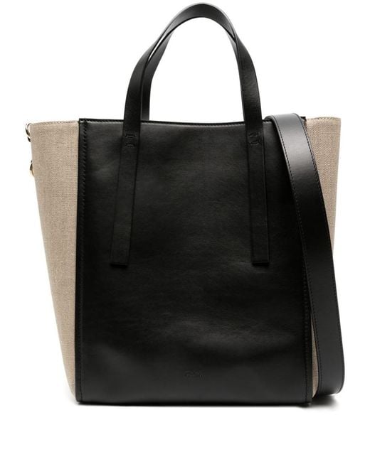 Chloé Black Sense Medium Shopping Bag