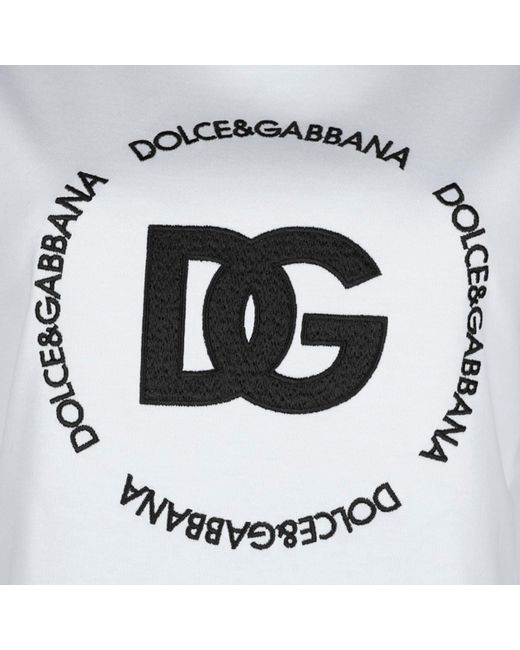 Dolce & Gabbana White And Cotton T-Shirt