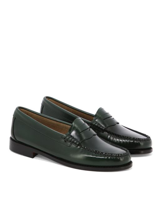 G.H.BASS Green "Weejuns Penny" Loafers