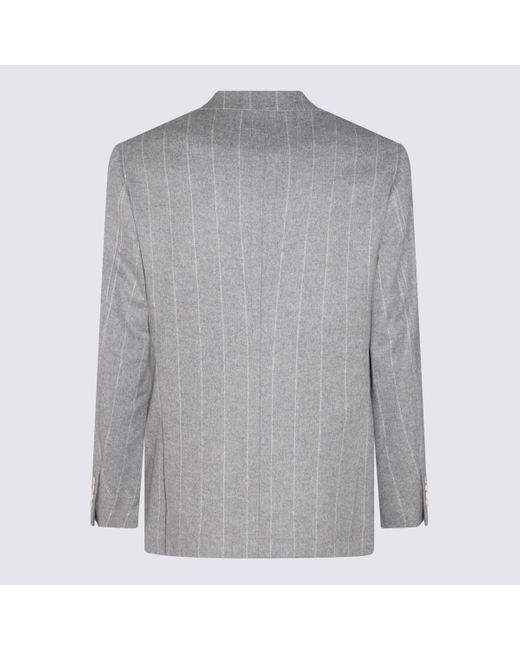 Brunello Cucinelli Gray Coats & Jackets for men