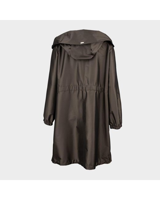 Herno Black Mud-colored Duster