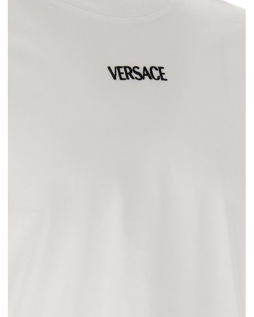 Versace White Logo' T-Shirt for men