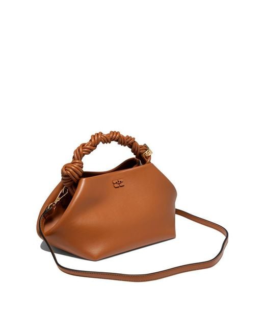 Ganni Brown "Small Bou" Handbag