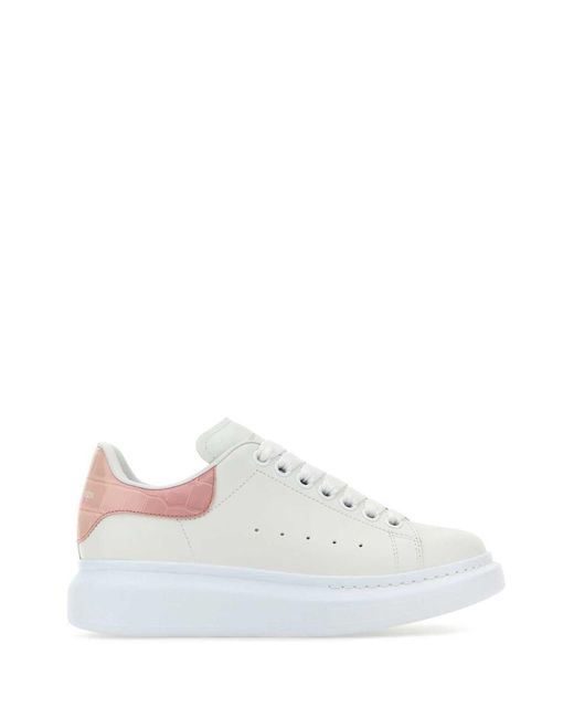 Alexander McQueen White Sneakers With Logo,