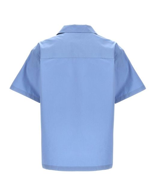 Jil Sander Blue Bowling Shirt Shirt, Blouse for men
