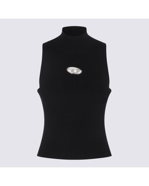 DIESEL Black Viscose Top